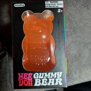 Orange 🧡 Schylling Nee Doh Gummy Bear Toy